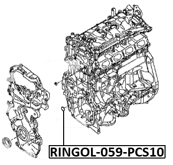 RINGOL-059-PCS10 - OIL SYSTEM GASKET PCS 10