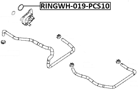 RINGOL-061-PCS10 - OIL COOLER SEAL RING PCS 10