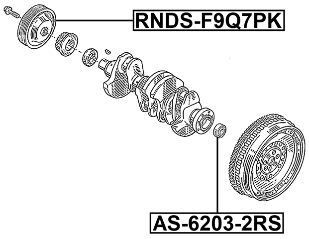 RNDS-F9Q7PK - CRANKSHAFT PULLEY F9Q