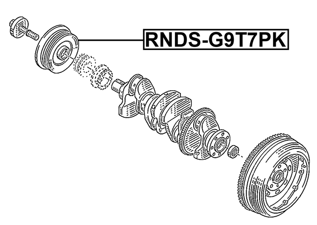 RNDS-G9T7PK - CRANKSHAFT PULLEY G9T