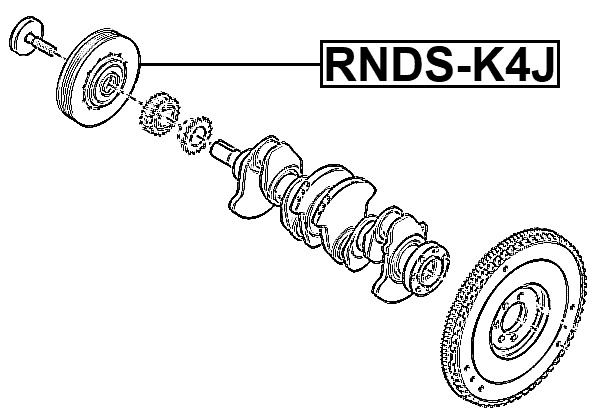 RNDS-K4J - CRANKSHAFT PULLEY K4J