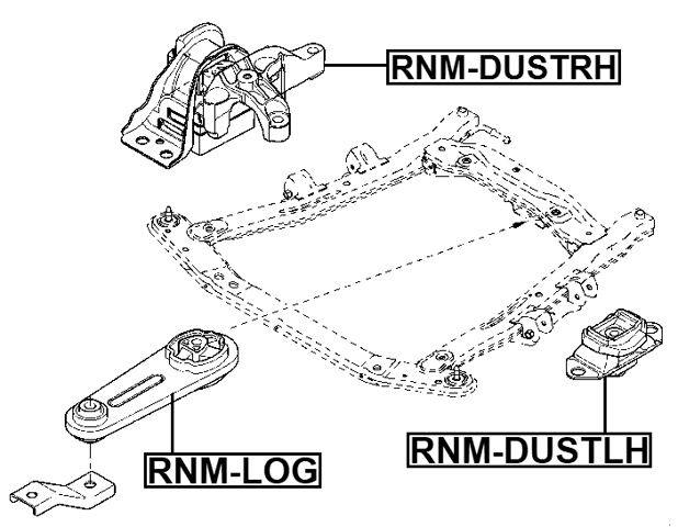 RNM-DUSTRH - RIGHT ENGINE MOUNT (HYDRO)