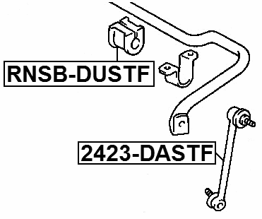 RNSB-DUSTF - FRONT STABILIZER BAR BUSH