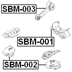SBM-002 - FRONT ENGINE MOUNT