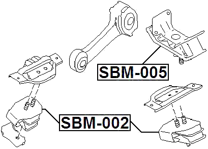 SBM-005 - REAR ENGINE MOUNT AT