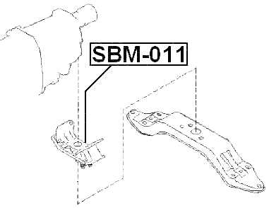 SBM-011 - REAR ENGINE MOUNT AT