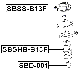 SBSS-B13F - FRONT SHOCK ABSORBER MOUNTING