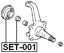 SET-001 - REPAIR KIT SEAL SUB-ASSY STEERING KNUCKLE