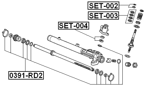 SET-003 - STEERING GEAR REPAIR KIT