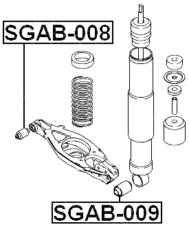SGAB-008 - REAR ROD BUSHING