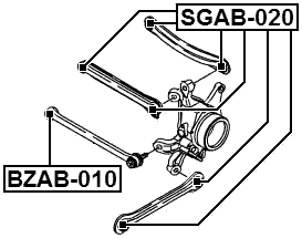 SGAB-020 - REAR ROD BUSHING