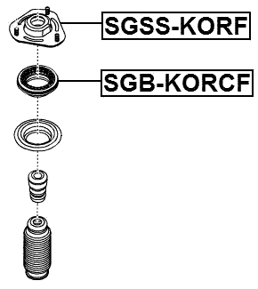 SGB-KORCF - FRONT SHOCK ABSORBER BEARING