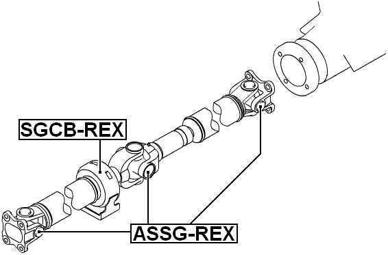 SGCB-REX - DRIVE SHAFT BEARING