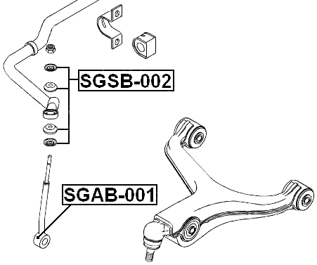 SGSB-002 - STABILIZER LINK REPAIR KIT