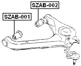 SZAB-002 - REAR BUSHING, FRONT UPPER CONTROL ARM