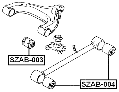 SZAB-004 - BUSHING, REAR TRAILING ARM