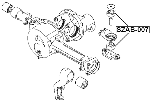 SZAB-007 - FRONT DIFFERENTIAL MOUNT