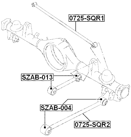 SZAB-013 - BUSHING, REAR TRAILING ARM