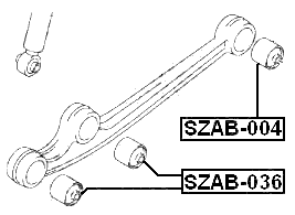 SZAB-036 - FRONT BUSHING, LOWER CONTROL ARM