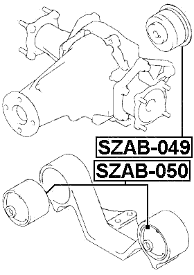 SZAB-049 - REAR DIFFERENTIAL BUSHING