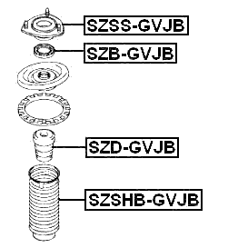 SZB-GVJB - FRONT SHOCK ABSORBER BEARING