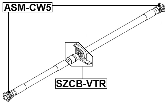 SZCB-VTR - DRIVE SHAFT BEARING (REPAIR KIT)