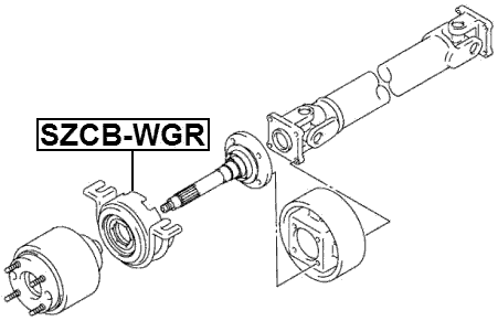 SZCB-WGR - DRIVE SHAFT BEARING