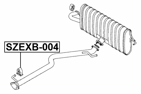 SZEXB-004 - EXHAUST PIPE SUPPORT
