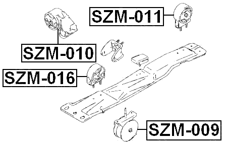 SZM-016 - FRONT ENGINE MOUNT