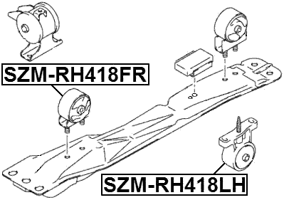 SZM-RH418FR - FRONT ENGINE MOUNT