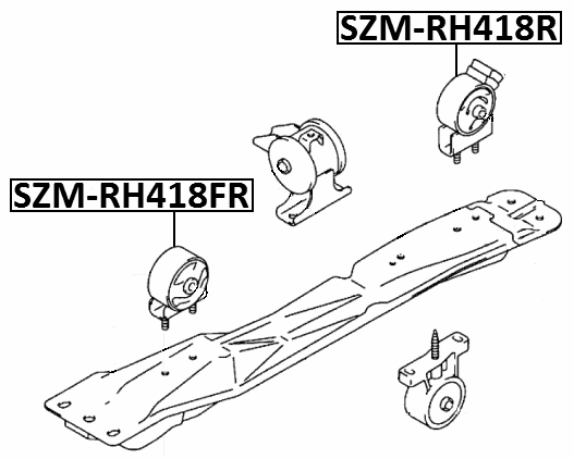 SZM-RH418R - REAR ENGINE MOUNT