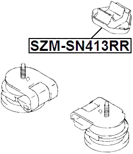 SZM-SN413RR - REAR ENGINE MOUNT