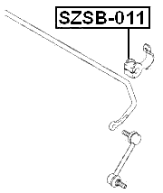 SZSB-011 - REAR STABILIZER BAR BUSH D13