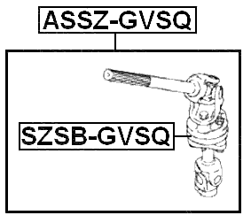 SZSB-GVSQ - BUSHING, LOWER INTERMEDIATE STEERING SHAFT