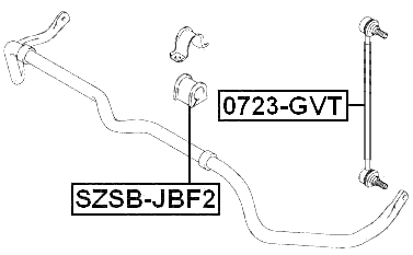 SZSB-JBF2 - FRONT STABILIZER BAR BUSH D26