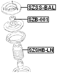 SZSS-BAL - FRONT SHOCK ABSORBER MOUNTING