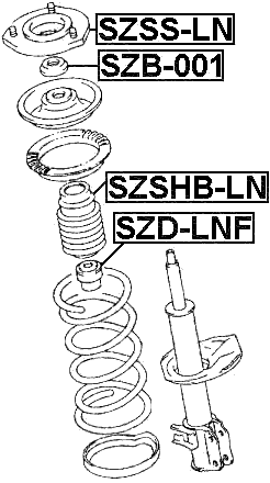 SZSS-LN - FRONT SHOCK ABSORBER MOUNTING