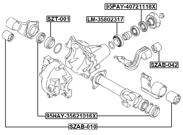 SZT-001 - DIFFERENTIAL BUSHING
