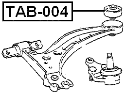 TAB-004 - REAR BUSHING, FRONT CONTROL ARM