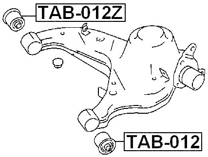 TAB-012Z - BUSHING, REAR LOWER CONTROL ARM