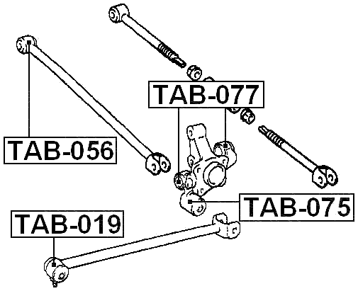 TAB-056 - REAR TRANSVERSE ROD BUSHING