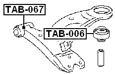 TAB-067 - FRONT BUSHING, FRONT CONTROL ARM