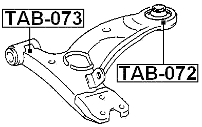 TAB-073 - FRONT BUSHING, FRONT CONTROL ARM