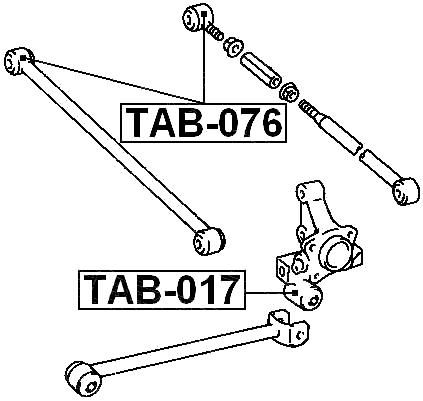 TAB-076 - BUSHING, REAR TRANSVERSE ARM
