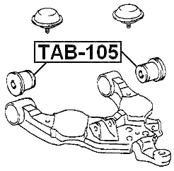 TAB-105 - BUSHING, FRONT LOWER CONTROL ARM