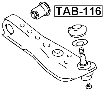 TAB-116 - BUSHING, FRONT LOWER CONTROL ARM