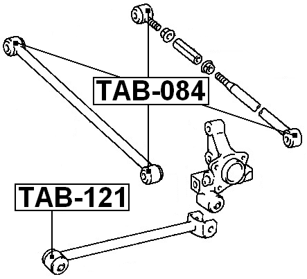 TAB-121 - BUSHING, REAR TRAILING ARM