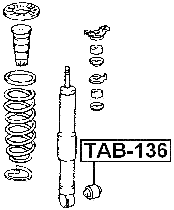 TAB-136 - BUSHING, REAR SHOCK ABSORBER