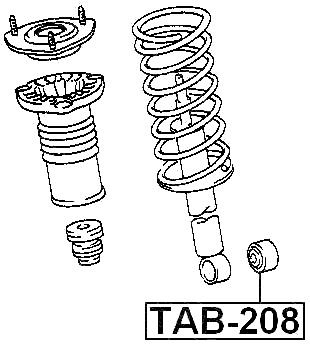 TAB-208 - FRONT SHOCK ABSORBER BUSHING