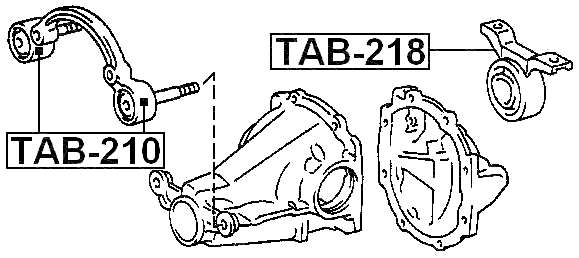 TAB-218 - REAR DIFFERENTIAL BUSHING